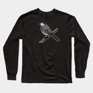 White Wagtail Bird Watching Birding Ornithologist Gift Long Sleeve T-Shirt